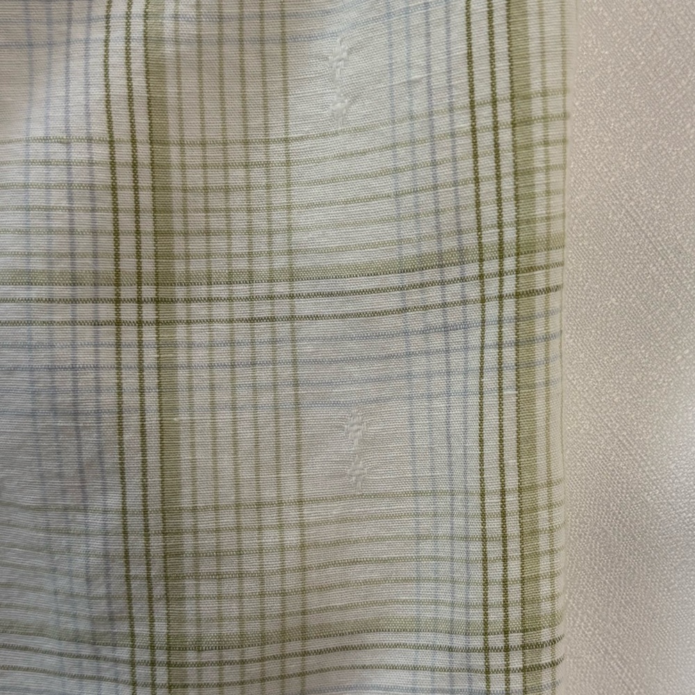 BANANA REPUBLIC Plaid Short Sleeve Button Front Shirt Size Medium - Picture 5 of 7